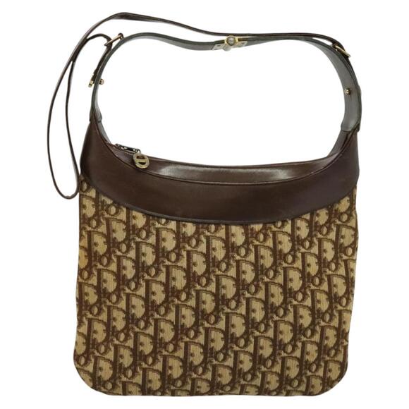 DIOR Trotter Canvas Shoulder Bag Brown - Picture 2 of 12